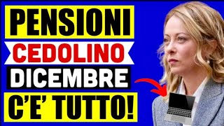 🔴 PENSIONI DICEMBRE CEDOLINO ARRIVATO A TUTTI E CÈ TUTTO 👉 MA PER ALCUNI NO AUMENTI 💸 💻 [upl. by Hosbein]