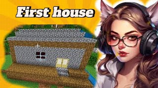 How to create basic house in minecraft✌️minecraft [upl. by Cardinal]