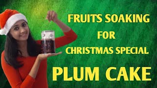 DRY FRUITS SOAKING FOR CHRISTMAS CAKE PLUM CAKE KERALA JENMA LIJO [upl. by Allenod]