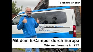 Mit dem EVanster durch Europa  Wie weit komme ich [upl. by Torin]