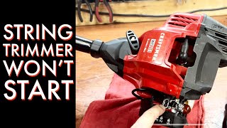 Craftsman string trimmer won’t start Easy fix [upl. by Llednar103]