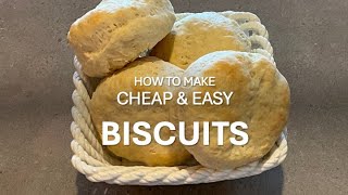 How to Make Cheap and Easy Biscuits [upl. by Ludly]