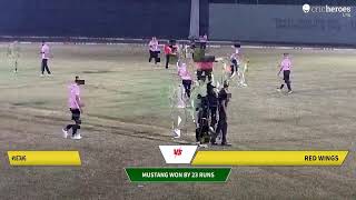 Live Cricket Match  Mustang vs RED WINGS  15Nov24 0822 PM 12 overs  A  CricHeroes [upl. by Grew]