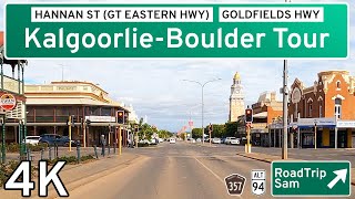 KalgoorlieBoulder Driving Tour  Western Australia  Ambient Audio  POV [upl. by Rennold]