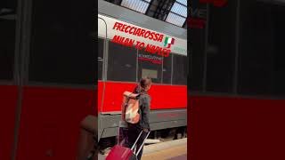 Milan to Naples business class Frecciarossa by trenitalia [upl. by Alehtse293]