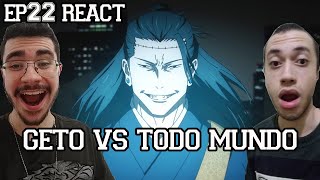 GETO VS EVERYONE TODO MUNDO  Jujutsu Kaisen Temporada 2 Episódio 22 React [upl. by Manuel]