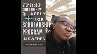 How to Apply for a Fully Funded Scholarship in Sweden  Masters Degree  International Students [upl. by Berardo331]