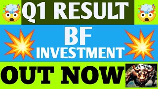 Bf Investment Q1 Results 2025  Bf Investment Results Today  Bf Investment share news today  Bf [upl. by Orecul]