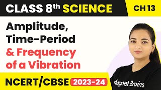 Class 8 Science Chapter 13  Amplitude TimePeriod and Frequency of a Vibration  Sound [upl. by Gmur74]