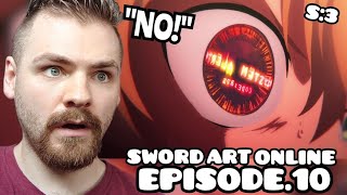 SO MESSED UP  Sword Art Online  Episode 10  SEASON 3 ALICIZATION  New Anime Fan  REACTION [upl. by Quickel]