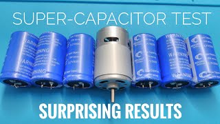 Supercapacitor vs 775 DC motor Surprising Results [upl. by Adolpho640]