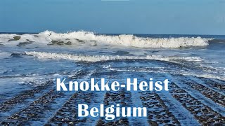 KnokkeHeist Belgium The Beach And City  Walking Around [upl. by Manwell]