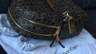 Calvin Klein Backpack Unboxing Trendy double zip preview  Marta InVogueUK [upl. by Niki]