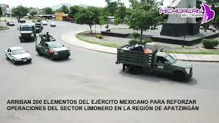 GLORIETA LÁZARO CARDENAS ARRIBAN 200 ELEMENTOS DEL EJERCITO MEXICANO [upl. by Roch735]