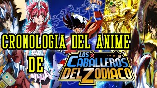 Saint Seiya CRONOLOGIA DE TODOS LOS ANIMES  PELICULAS [upl. by Ahsimrac799]