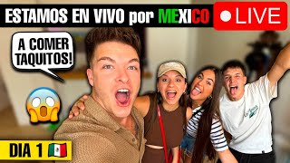 🇲🇽 MIS SOBRINOS PRUEBAN TACOS MEXICANOS POR PRIMERA VEZ y visitan el CENTRO de CDMX en VIVO DIA 1 [upl. by Webb]