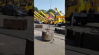 5 ton truck crane small hook lifting weight of 750 kg under testingcrane Manufacturer [upl. by Modestine]