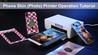 How to Use OopsparK Phone Skin Printer  Mini Mobile Back Film DIY Photo Printing Machine Tutorial [upl. by Golanka20]