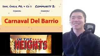 Carnaval Del Barrio In the Heights Reaction  Music Mondays [upl. by Enaasiali537]