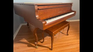 Yamaha baby grand piano GH1 american walnut  Video Demo [upl. by Winfred]