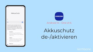 Akkuschutz aktivieren oder deaktivieren  Samsung Android 14  One UI 6 [upl. by Einahpetse]