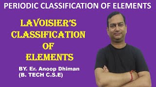 LAVOISIERS CLASSIFICATION OF ELEMENTS  PERIODIC CLASSIFICATION OF ELEMENTS  CLASS10  LECTURE1 [upl. by Aleck360]