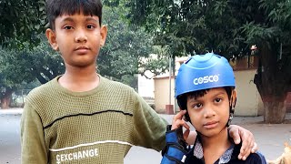 BHU University Mein Skating Sikhate Hue Tanvir Or Atif Up Varanasi ⛷️ [upl. by Alethea]