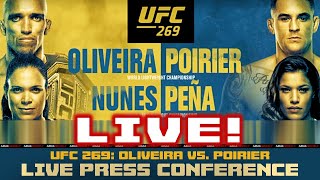 UFC Vegas 269 PRESS CONFERENCE Oliveira vs Poirier [upl. by Sesom]