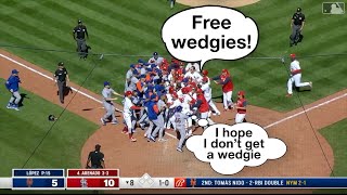 This Was Bound To Happen A Breakdown  Mets and Cardinals Brawl [upl. by Afinom]