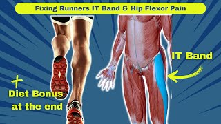 Fix Runners IT Band amp Hip Flexor Pain  1 Exercise Cure [upl. by Esiled]