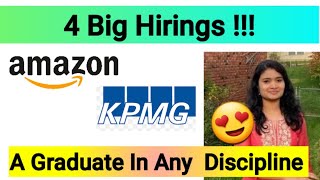 Amazon 2 Bulk Hirings Any Graduate Freshers Work from home Job Updates 2023 [upl. by Geirk]