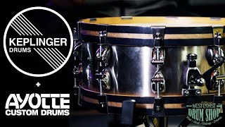 Keplinger  Ayotte 55x14quot Stainless Steel Snare Drum [upl. by Halehs]