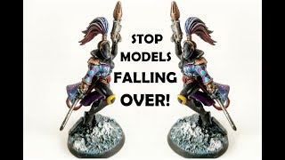 SIMPLE TIP STOP MODELS FALLING OVER HOW TO WEIGHT BASES WARHAMMER 40K [upl. by Malynda]