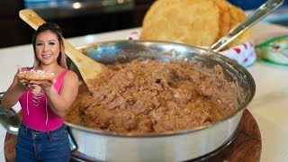 The SECRET to Making the BEST REFRIED BEANS at Home Better than any AUTHENTIC MEXICAN RESTAURANT [upl. by Mikael137]