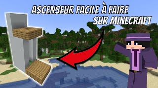 Comment faire un ascenseur facile à faire sur Minecraft [upl. by Aniroz]