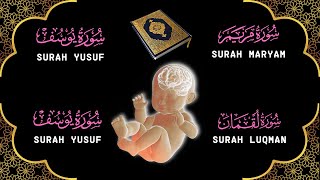 SURAH MARYAM YUSUF dan LUQMANA Latin amp Terjemahan Surah Untuk Ibu Hamil agar Selamat dan Bayi Sehat [upl. by Eneliak]