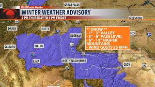 Active Pattern Tonight Into Friday For Bozeman [upl. by Guido420]