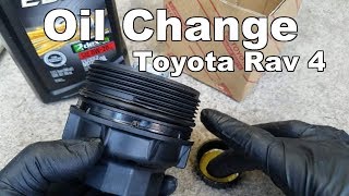 How To Change Oil and Filter Toyota Rav4 20132018 [upl. by Gore]