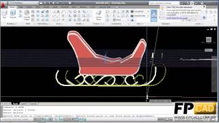 autoCAD  Trenó do papai Noel  modelagem [upl. by Morse]