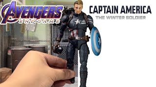 COMPARISON Mafex Captain America Stealth Suit and Endgame [upl. by Lajib519]