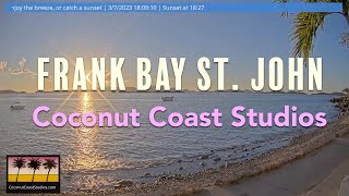 Coconut Coast Studios live HD Webcam over Frank Bay on St John in the USVI [upl. by Anilek]