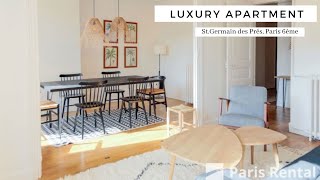 Luxury Paris Apartment Tour  StGermain des Prés  PARISRENTAL  REF 54854 [upl. by Hartley]