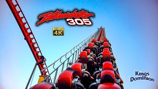 2023 Intimidator 305 Roller Coaster On Ride 4K POV Kings Dominion [upl. by Tiphane]