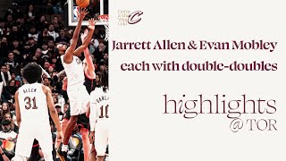 Jarrett Allen amp Evan Mobley Highlights at Raptors  2102024 [upl. by Astrid]