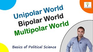 Unipolar Bipolar and Multipolar Polar World  Political Science [upl. by Yesoj]