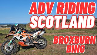 Adv Off Road Riding Scotland Broxburn Bing [upl. by Buckie]