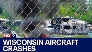 Wisconsin aircraft crashes 4 dead 2 hurt [upl. by Nitsirk201]