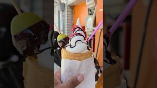 Ice cream fishshaped bun  Korean Street Food shortsvideo [upl. by Ylliw]