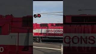 Wisconsin amp Southern Locomotive Magic at the Railroad Crossing [upl. by Atilamrac457]