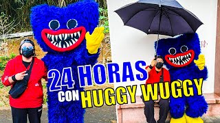 24 HORAS CON HUGGY WUGGY en LA VIDA REAL 🔵🔪  Pathofail [upl. by Marih148]